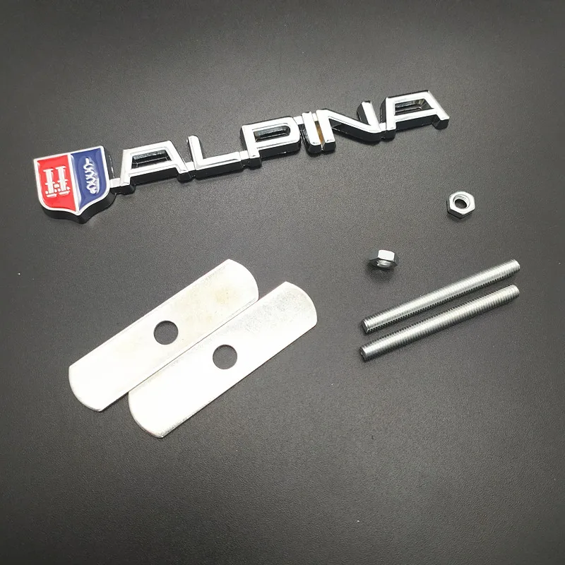 Автомобильный Стайлинг 3D металлическая эмблема ALPINA Grill на решетку багажника