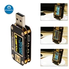 Мощность-Z PD тестер USB вольтметр QC3.0 2,0 Зарядное устройство Напряжение ток пульсации двойной Тип-C KM001 вольтметр Мощность банк детектор
