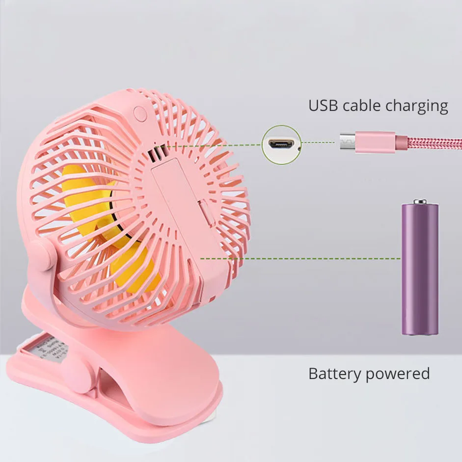 Портативный мини-вентилятор для компьютера и ПК USB-вентилятор офиса дома с ночным
