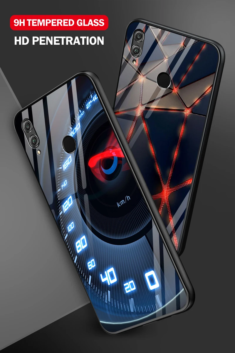 Для Huawei Honor 6X 7X 7C 7A 8A 8X9 облегченное закаленное стекло крышка Y6 Y9 Y7 премьер-профессионал Magic2 роскошный противоударный чехол для телефона