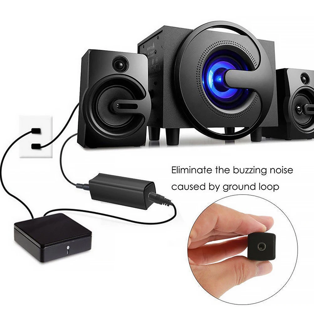 Мини анти-помех шумоизолятор автомобильный аудио кабель заземления петля