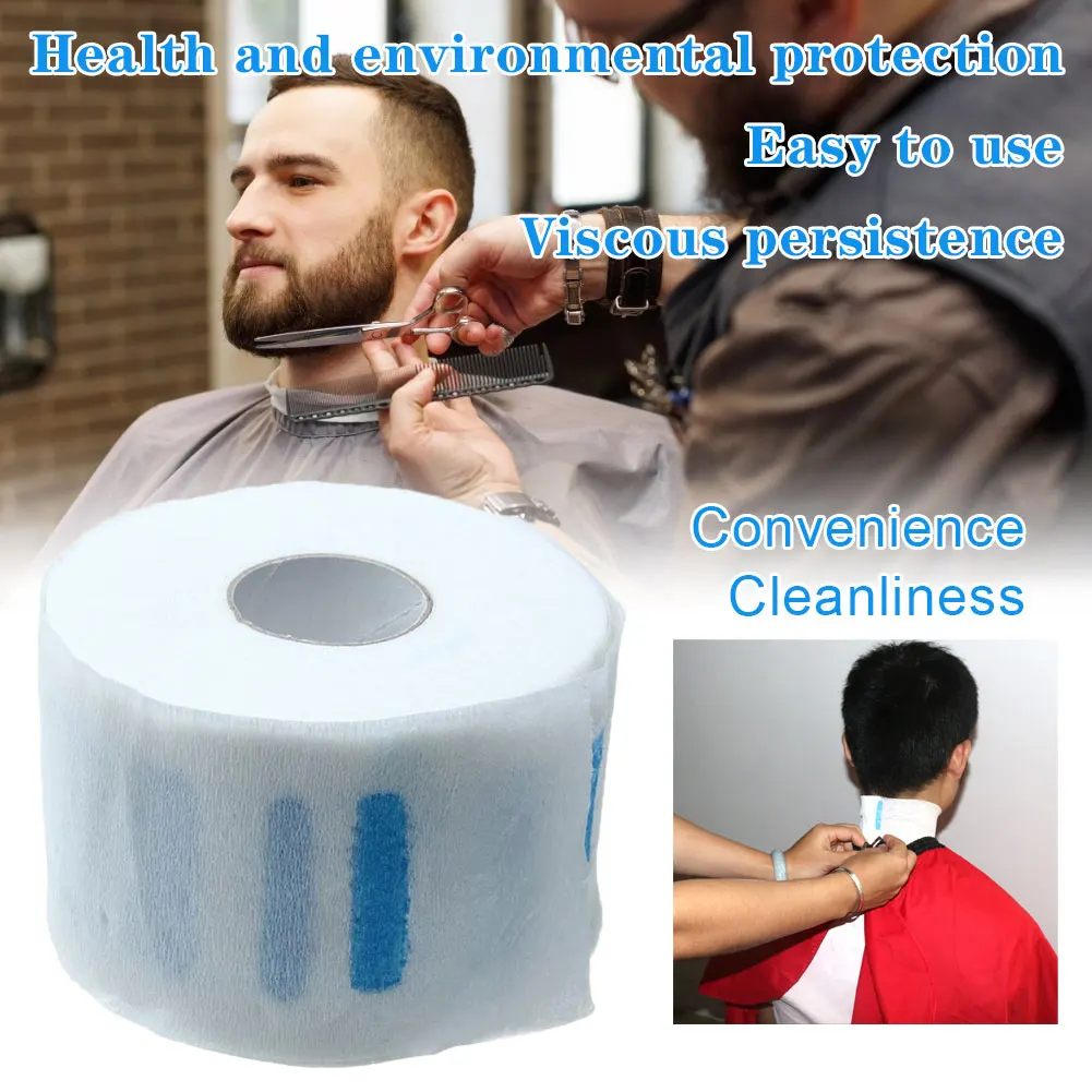 

5 Rolls Can Used 500 Times Disposable Hairdressing Bib Paper Beautiful Sanitary Neck Protector Bib Paper Hair Salon Barber Shop