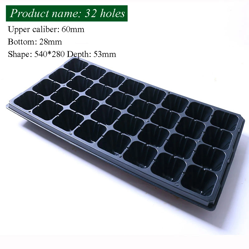 21/32/50/72/105/128/200 Holes Cells Seeding Tray Plastic Nursery Grow Box Seed Sowing Flats Garden Greenhouse Tools Plant Flower