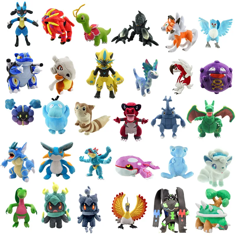 Pokemon 41 стиль Vulpix Pikachu Poliwag Rayquaza Charmander Lapras Snorlax мягкая плюшевая игрушка Peluche