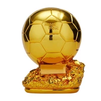 golden ball trophy custom football final shooting athlete electroplating model resin soccer cup fans collectibles souvenirs gift