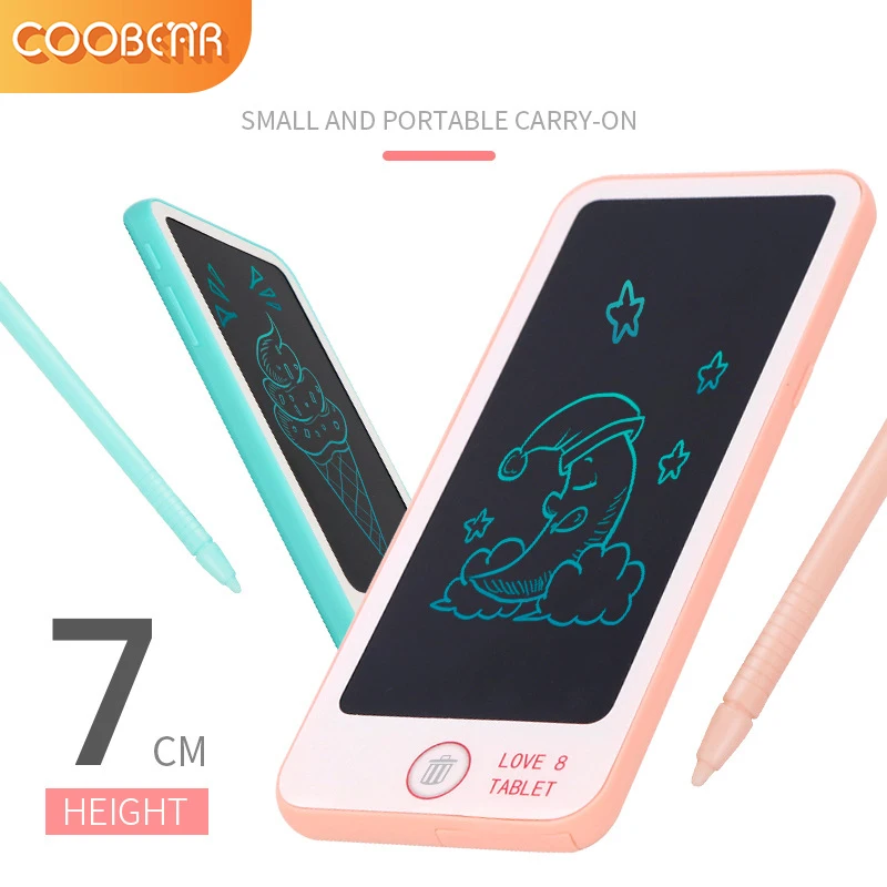 6 inch mobile phone lcd handwriting board kids early education puzzle creative toy learning gifts for writing painting drawing free global shipping