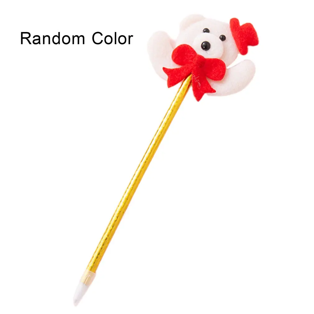 

1pcs Christmas Luminous LED Ballpoint Pen Cartoon Christmas Gift For Students Supplies Stationary Color Random