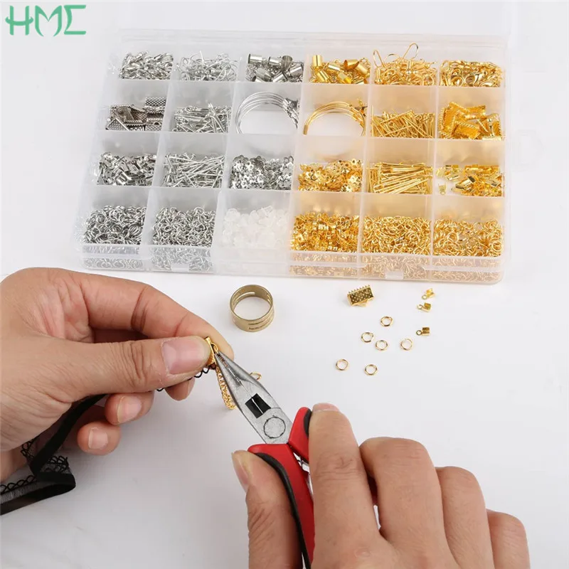 Концевики/бусины/Кольцо/застежка Карабин/цепочка/булавка/ушной крючок/набор