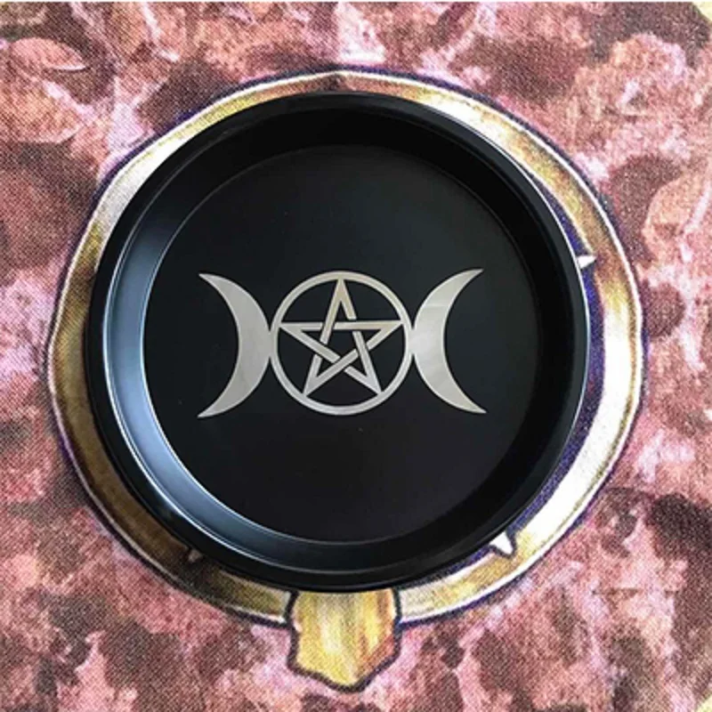 Астрология пентаграмма подсвечник Настольный алтарь Triquetra Divination Wicca церемония