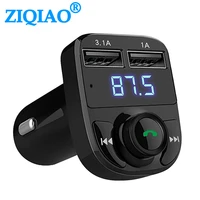 handsfree bluetooth car kit fm wireless transmitter audio receiver mp3 player dual usb car charger