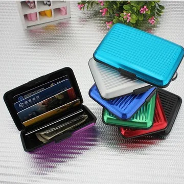 Anti Rfid Wallet Blocking Reader Lock Bank Card Holder Id Bank Card Case Protection Metal Credit NFC Holder Aluminium