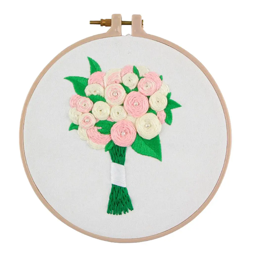

Набор для вышивки с цветочным узором, 20 см