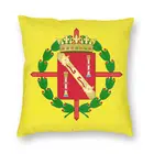 Наволочка в виде герба Франциско Франко 45x45 см, роскошный бархатный чехол для подушки, украшение для гостиной