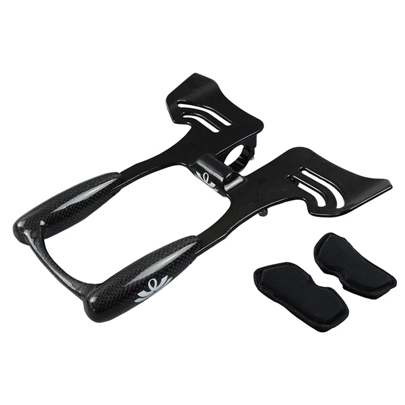 

Wacako Bicycle Rest Handlebar Bike Racing Carbon Fiber Bicycle Aerobar Road Triathlon Arm Rest Handlebars