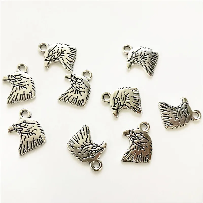 

60pcs Hawk Pendant Connector Charms Men Jewelry DIY Necklace Bracelet Key Chain Aesthetic Accessories Jewelry Making Supplies