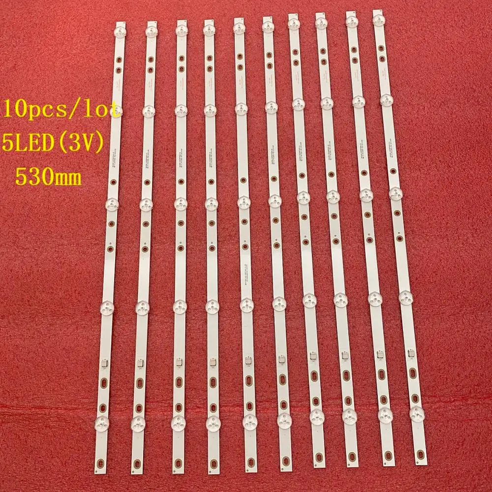 10 шт./лот 5LED(3V) 530 мм светодиодный Подсветка полосы для Берд TI5510DLEDDS 2W2006 DS55M7800 01 DS55M78