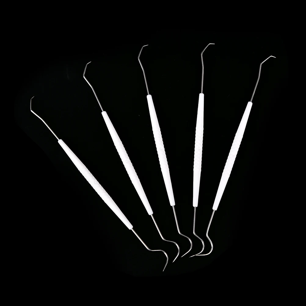

Stainless Steel One-time Temporary Double Hook Tooth Dental Explorer Dentalist Probe Materials Dentist Tool Set 10PCS