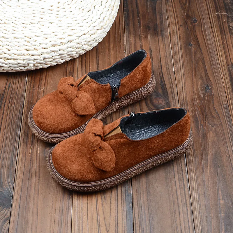 Литературные туфли Mori в стиле ретро на плоской подошве с большими головками