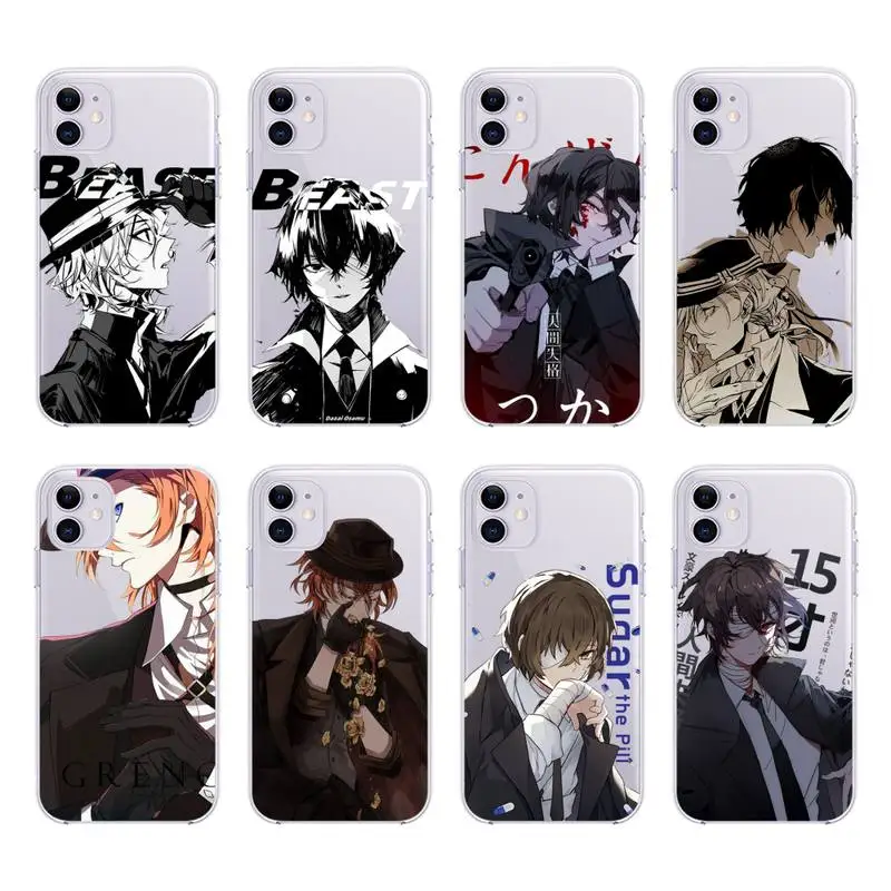 

Bungou Stray Dogs Aime Phone Case For IPhone 13 Mini 12 11 Pro Max Xs X Xr 7 8 Plus Se 2020 Transparent Clear Coque