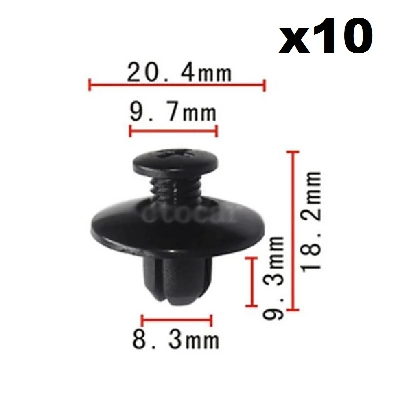 

10 шт. OEM нейлоновый шпунт заклепки для Honda Для Mazda для Nissan 90675-SB3-003 63876-95596 FB01-56-964