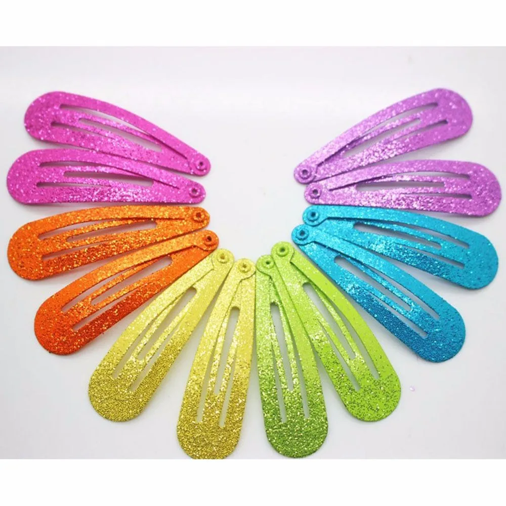 Новинка 12 шт. блестящие заколки для волос детские маленьких девочек аксессуары