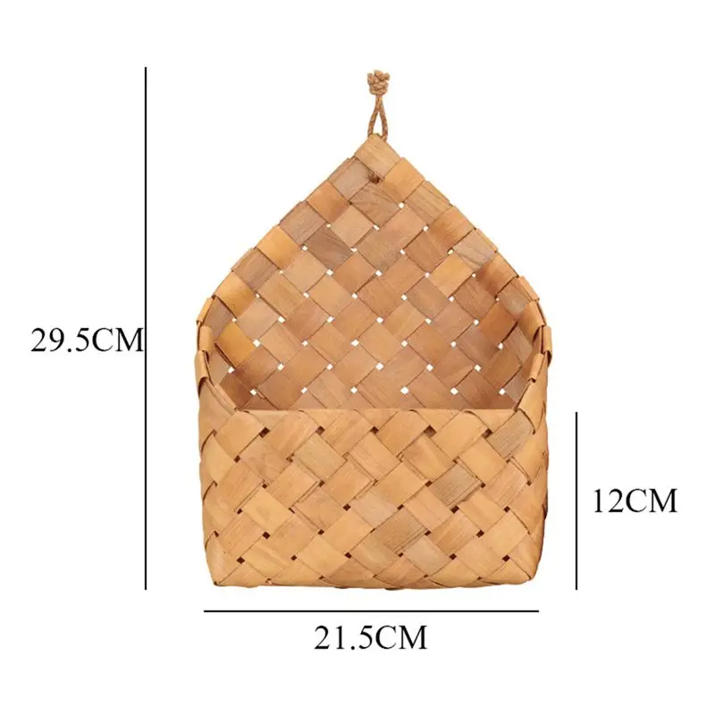 Садовая ручная деревянная корзина ткацкое хранилище для фруктов и овощей