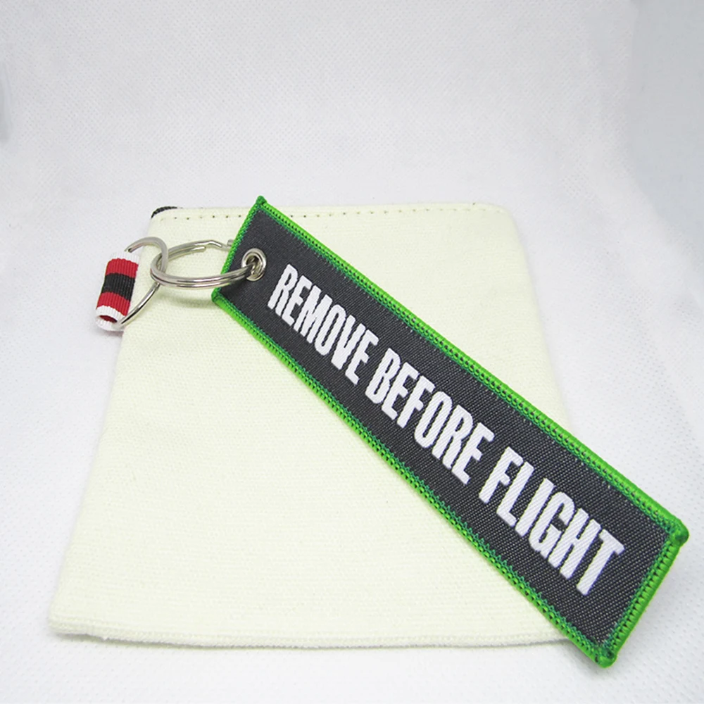 Брелок для ключей с вышивкой снять перед полетом|Вышивка| |