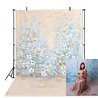 Nitree виниловый матовый легкий голубой цветок Новорожденный ребенок Фотостудия фоны для беременных фотография баннер фотосессия