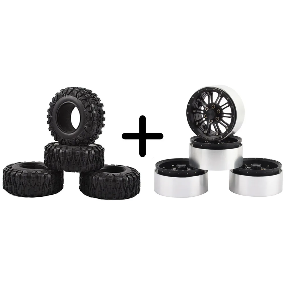 Радиоуправляемый гусеничный металлический диск обода колеса 2 дюйма резиновые