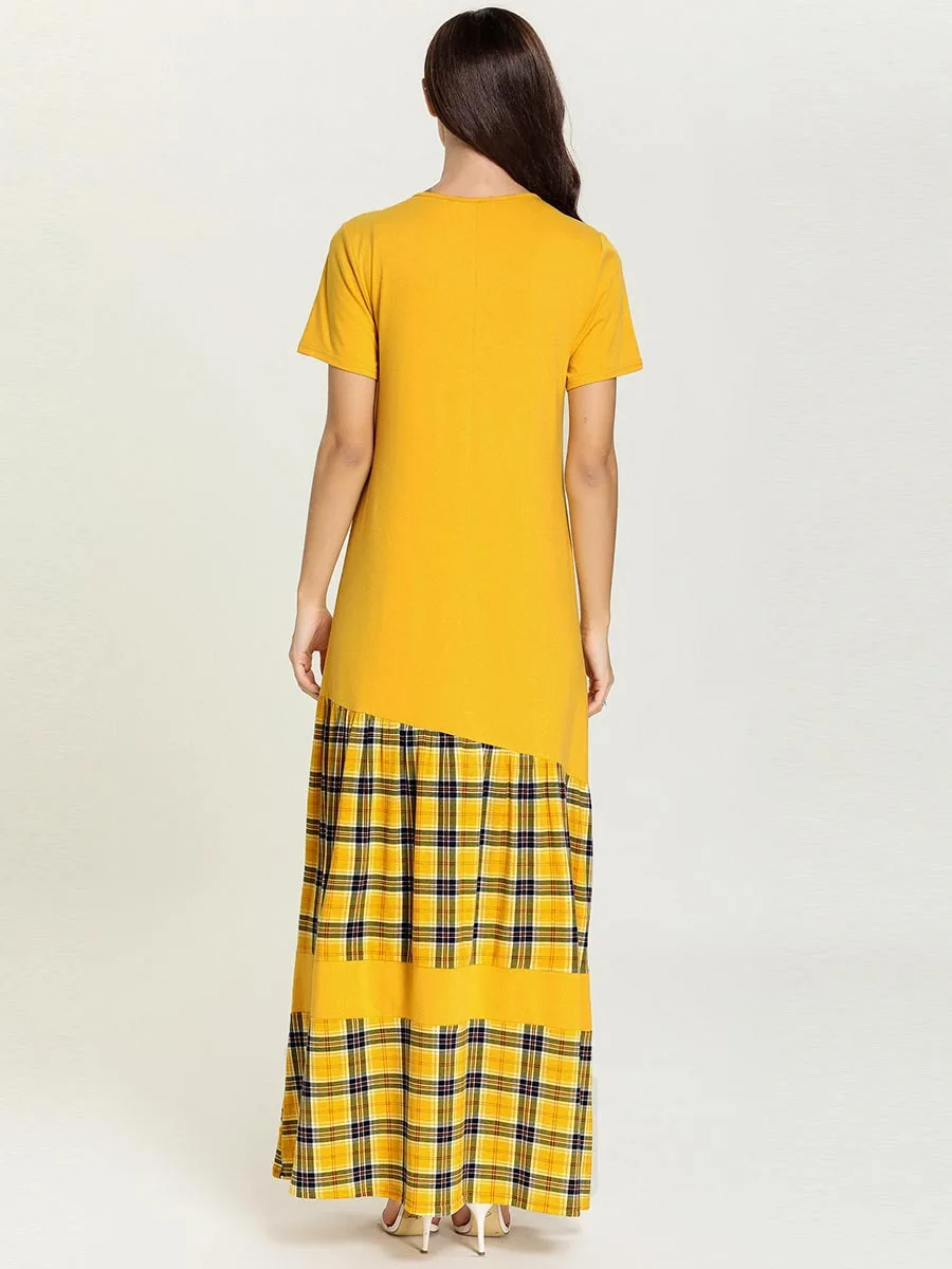 Мусульманское платье с вышивкой и коротким рукавом модное повседневное Caftan Marocain