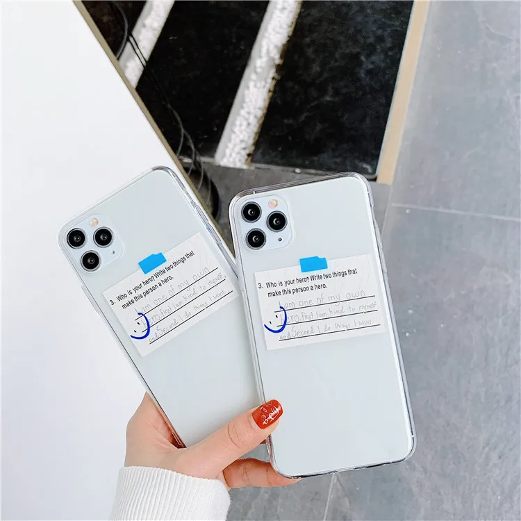 

Retro post it sticky notes abstract line art Cute Phone case For iPhone 11 Pro Max Xr Xs Max X 7 8 7 Plus SE case silicone cover