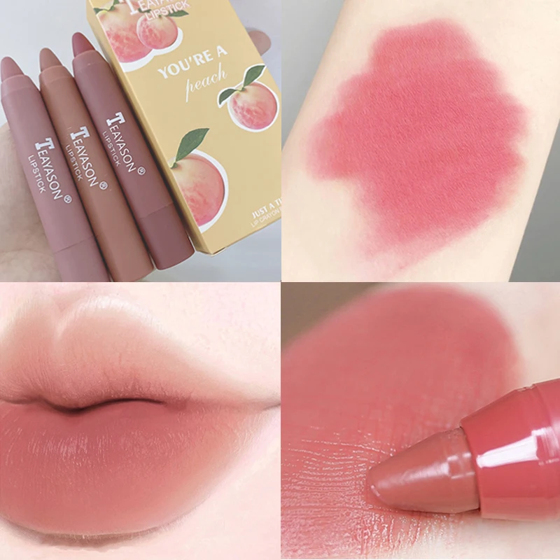 Набор матовых красных помад 3 шт. водостойкая долговечная сексуальная бархатная