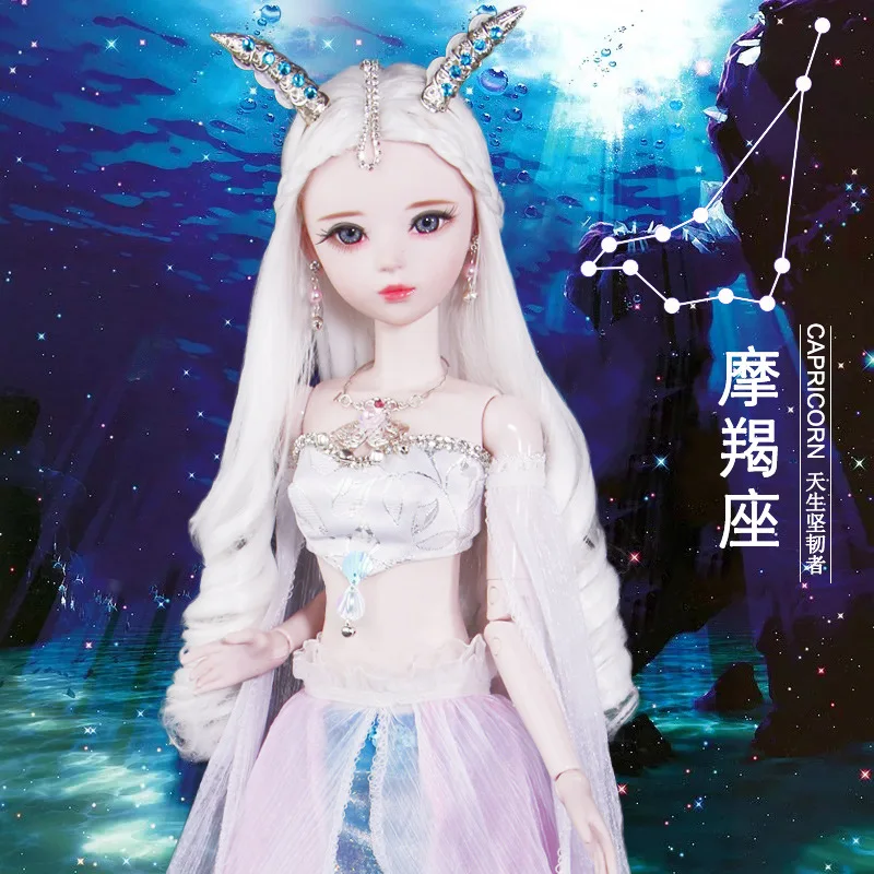 Doll 1 NEW 1/3 BJD Doll 56cm adult sex female Plastic joint moveable doll includes the doll clothes and shoes pink hair - Цвет: Doll 1