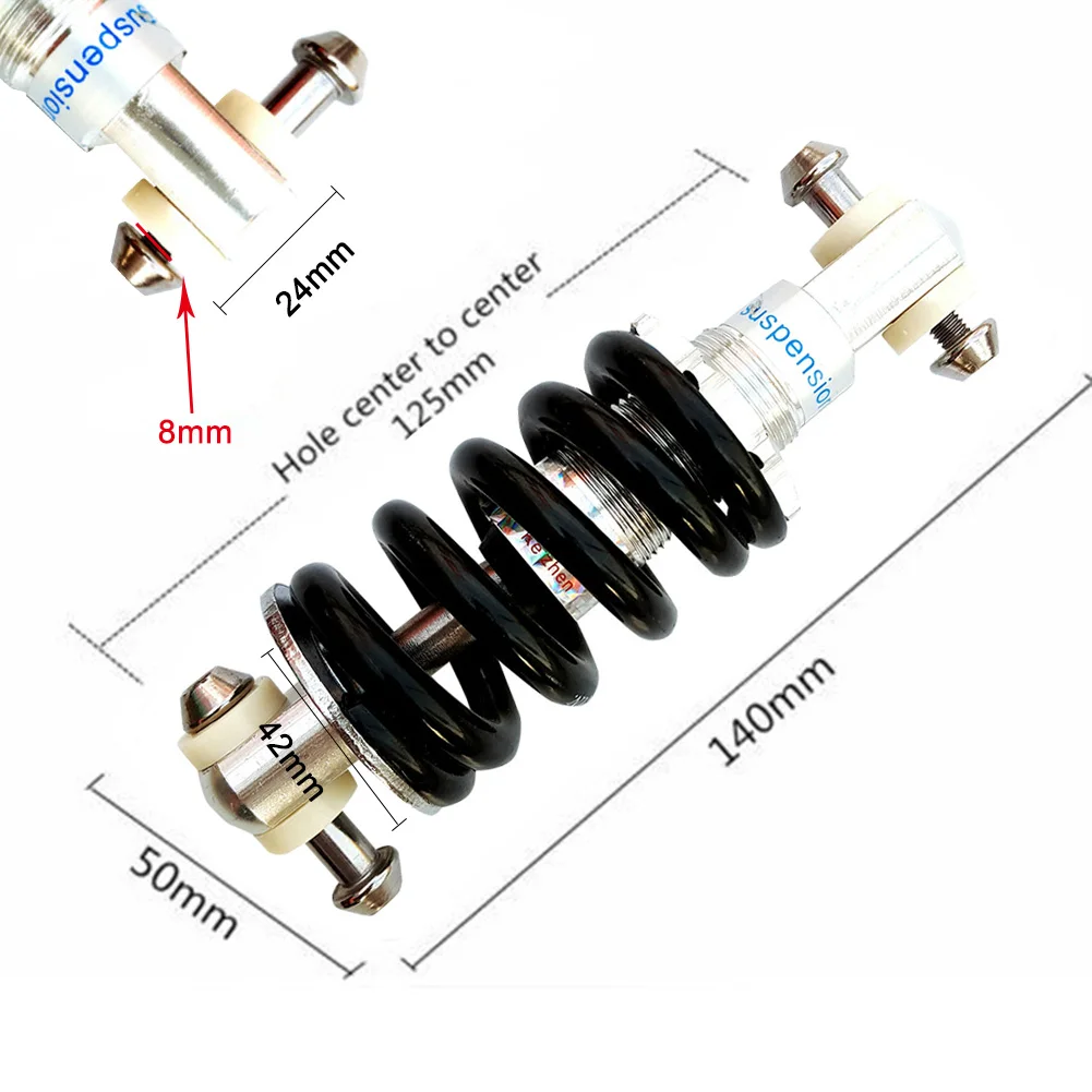 

Mountain Bike Metal Rear Shock Absorber Spring Folding Metal Ground Height Adjustable Shock-Absorbing Bicycle Parts