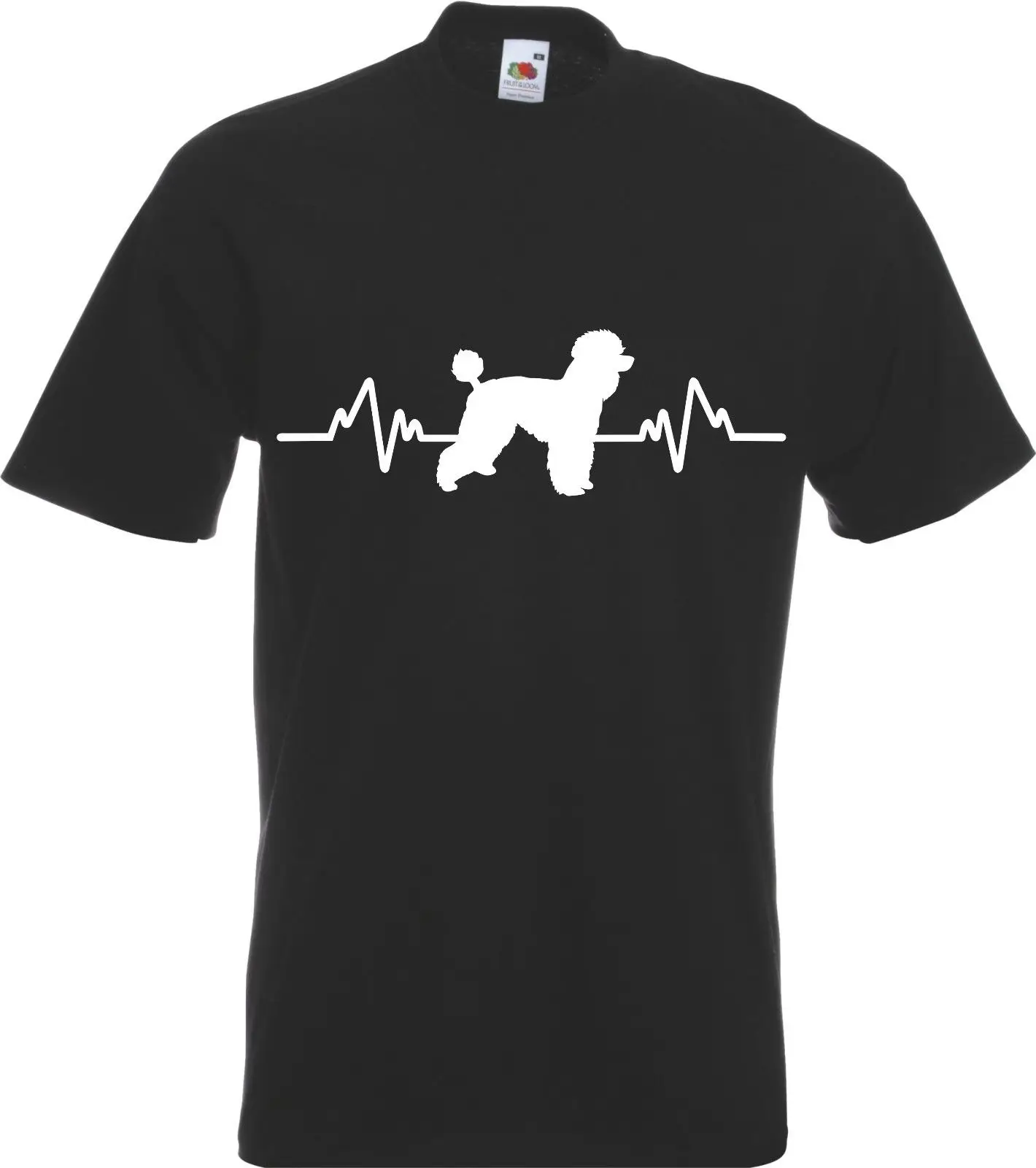 Новинка пудель Heartbeat Футболка мужская новые все размеры цвета подарок щенок