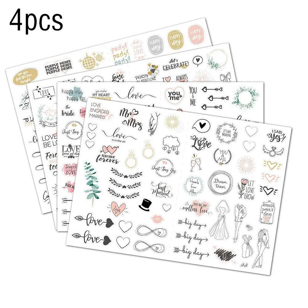 

Wedding Planning Stickers Wedding Engagement Planning Stickers Christmas Home Decoration Party Gift Stickers Wall Sticker
