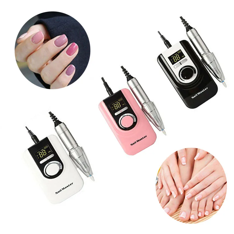 Portable Nail Drill Machine Set For Manicure Pedicure Eletric Nail Drill Bits 35000RPM Grinder Kit Apparatus Manicure Tools