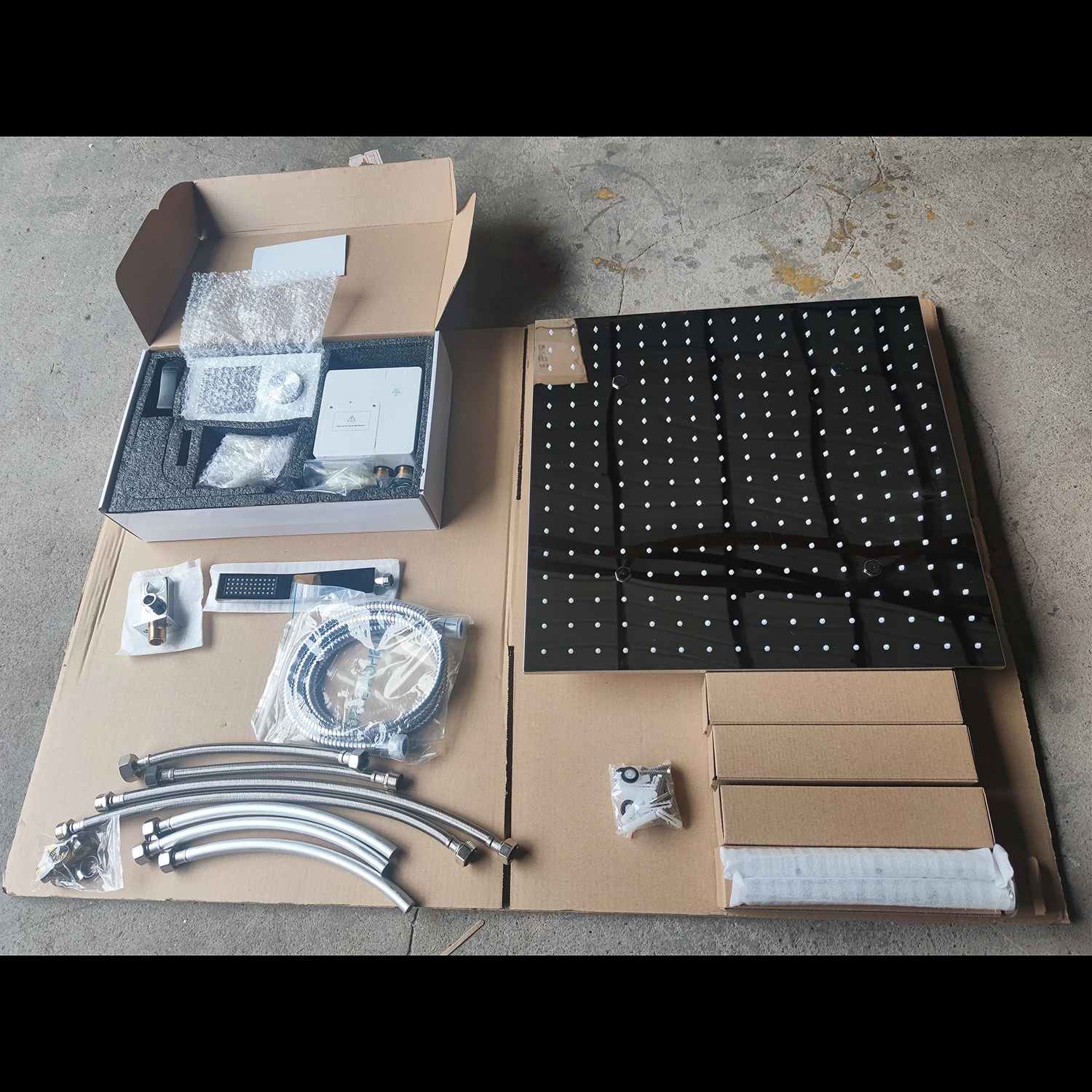 Умный Термостатический смеситель для душа с сенсорной панелью и светодиодной