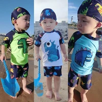baby swimwear rash guards 9 12m summer cartoon dinosaur infant boys separate quick dry sunscreen beach holiday boys swimwear