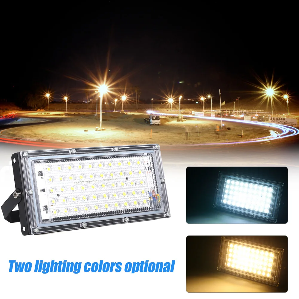 Портативный светодиодный прожсветильник 50 Вт прожектор уличная Проектная лампа