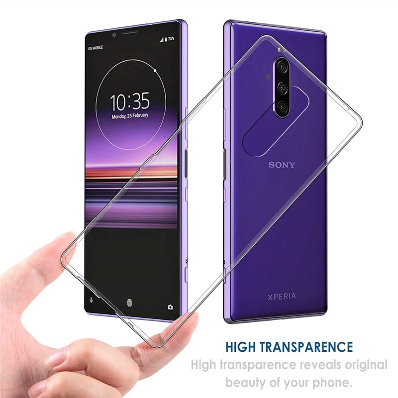 Ударопрочный силиконовый чехол для Sony Xperia 1 10 L1 L2 L3 XZ4 XZ3 XZ2 XZ1 XZ Premium XZS X XA XA1 XA2 Ultra Plus
