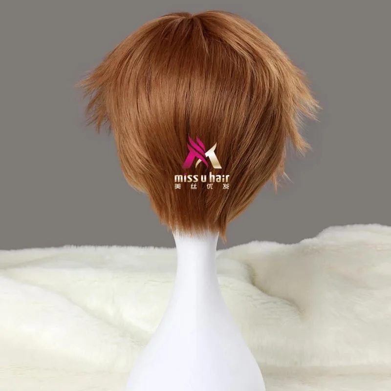 Парик для косплея атака на Титанов короткий синтетический с шелковистыми