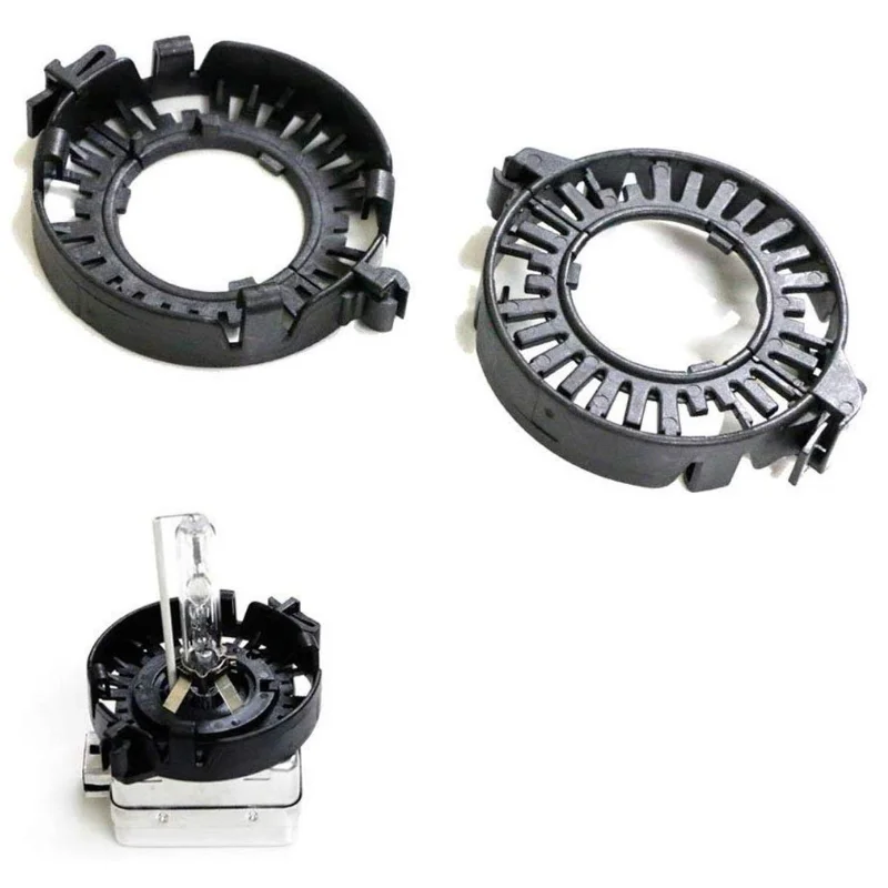 

2pcs D1s D2s D3s D4s Xenon Adapter Holder Black Hid Headlight Bulbs D1 D2 Adapter Holder Base HID Xenon Bulb Conversion Adaptor