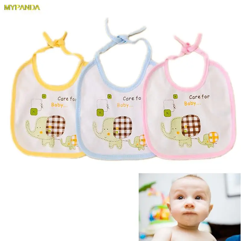 

1 X Cartoon Bibs Cute Baby Waterproof Animal Kids Infants Lunch Towel 3 Colors