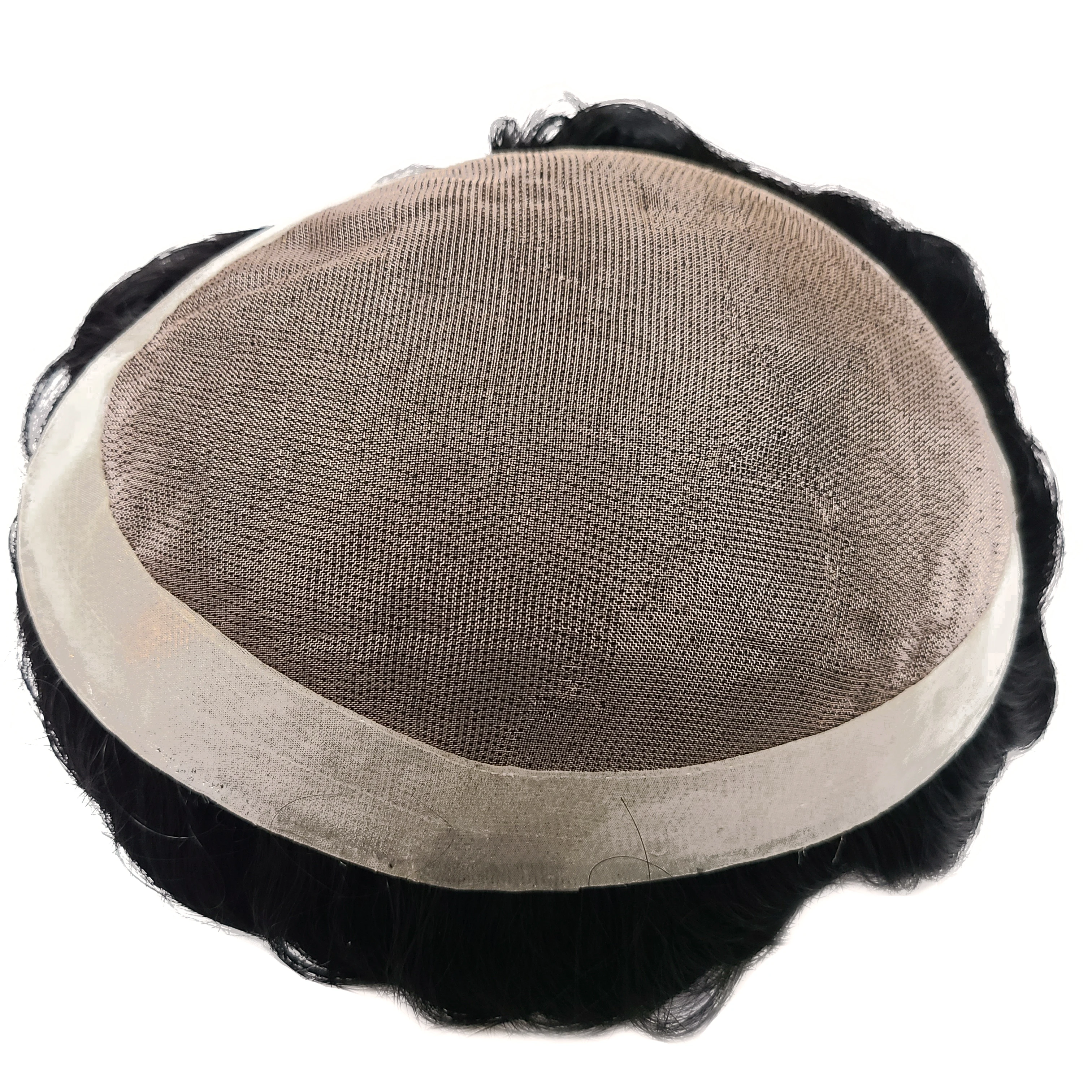 Мужской парик K.S тонкий моно полиуретановый прочный капиллярный протез