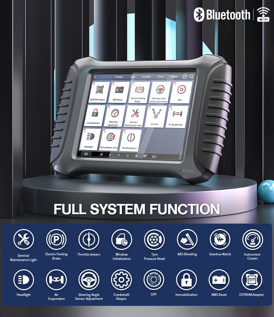 Автомобильный диагностический сканер XTOOL A80 OBD2 инструмент для полной диагностики