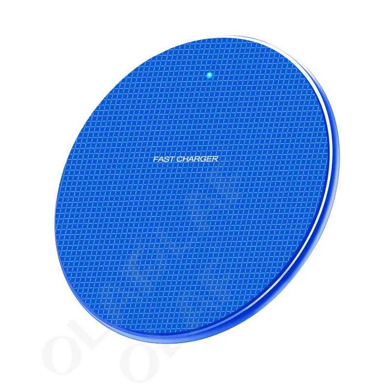 Blue Олаф 10 Вт Qi Беспроводное зарядное устройство для iPhone 11 Pro Max быстрое USB зарядное устройство Быстрая зарядка для samsung S10 S9 Xiaomi Беспроводное зарядное устройство - Цвет: Blue
