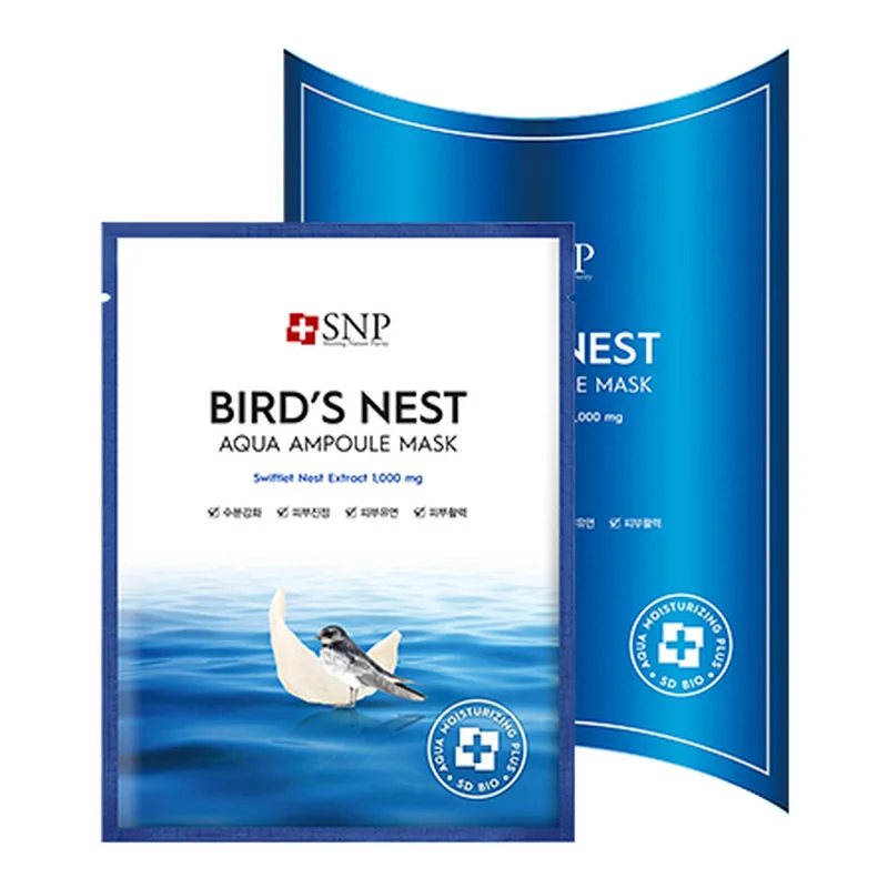 

Korea SNP Bird's Nest Aqua Ampoule Facial Mask Sheet 10 pcs