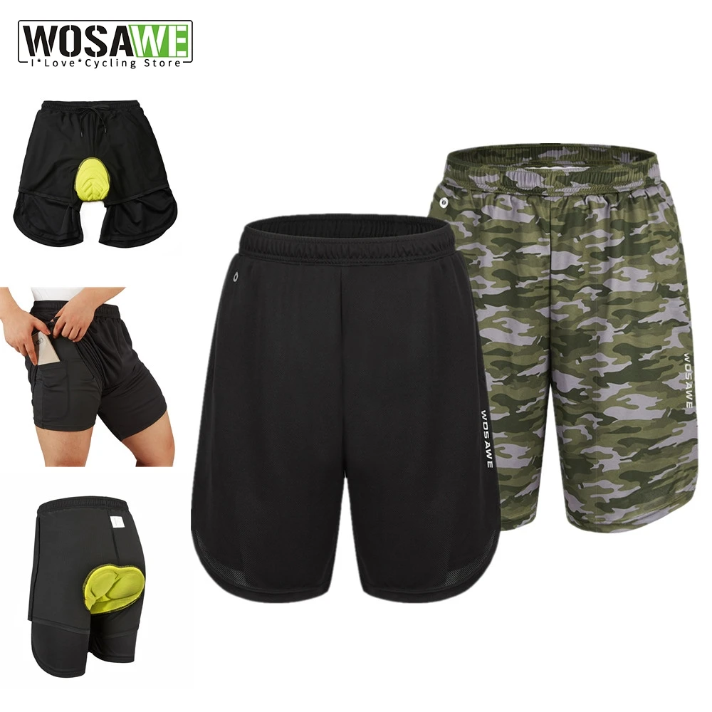 Мужские велосипедные шорты WOSAWE с силиконовой подкладкой нижнее белье дышащие