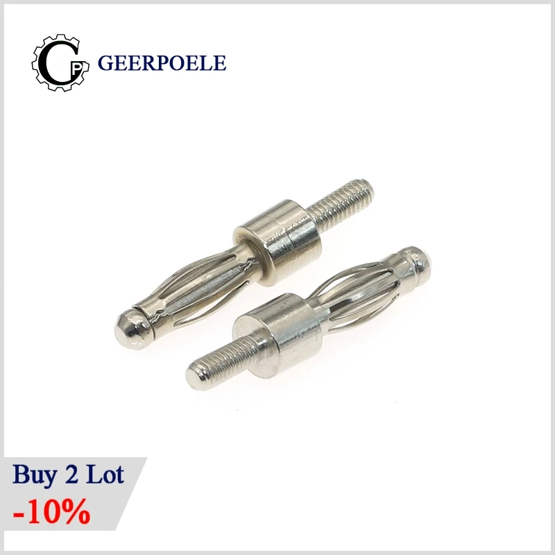 Штепсельная вилка типа фонаря M3 M4 штепсельная банан аудио холодного давления без